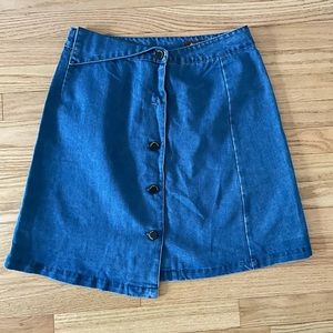 NWOT gcrues A-Line Jean Skirt